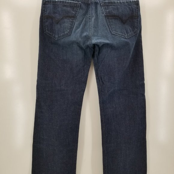 Diesel Mens Quratt Butt Fly Straight Dark Wash Denim 008FC Blue Jean Pants32x32 - Picture 7 of 13